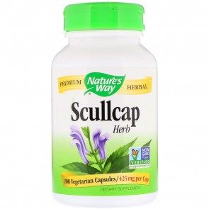 Nature's Way Scullcap Herb 425 mg 100 Veggie Capsules