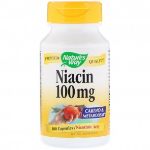 Nature's Way Niacin 100 mg 100 Capsules