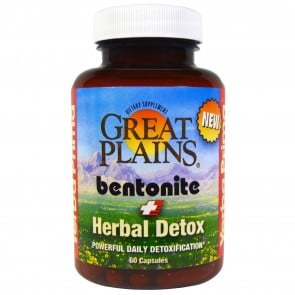Yerba Prima Bentonite + Herbal Detox 60 Capsules