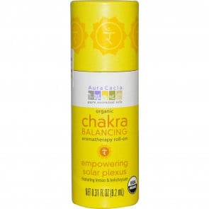 Aura Cacia, Organic Chakra Balancing Aromatherapy Roll-On, Chakra Balancing, 0.31 fl oz (9.2 ml)