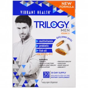 Vibrant Health Trilogy Men Daily Supplement Power Pack 30 Packet