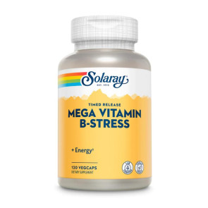 Solaray Timed-Release Mega Vitamin B-Stress Timed-Release 120 Vegcaps