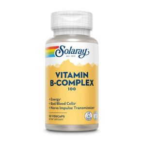 Solaray Vitamin B-Complex 100 mg 50 Vegcaps