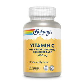 Solaray Vitamin C with Bioflavonoids Concentrate 1000 mg 100 Vegcaps