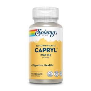 Solaray Sustained Release Capryl Caprylic Acid Formula 2163mg 100 Vegcaps