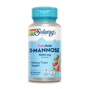 Solaray CranActin D-Mannose 1000mg 60 Vegcaps