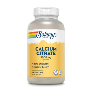 Solaray Calcium Citrate 1000mg 240 Vegcaps