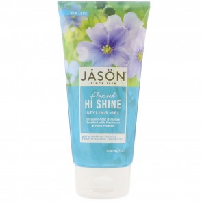 Jason All Natural Hi-Shine Styling Gel, 6 Ounce Tube