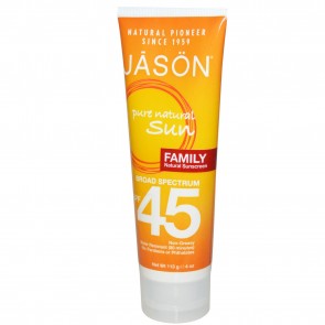 Jason Sun Family Sunscreen SPF 45 4 oz tube