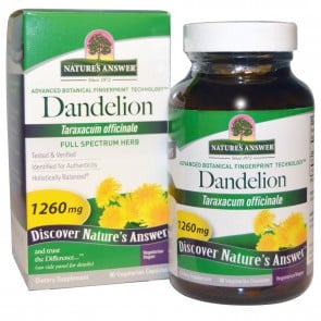 Nature's Answer Dandelion Root Single Herb Extract 90 Vegetarian Capsules