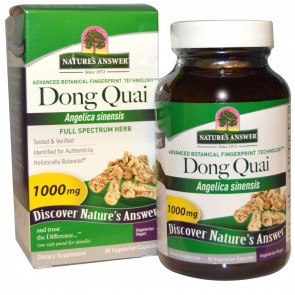 Nature's Answer - Dong Quai Root Single Herb Supplement - 90 Vegetarian Capsules