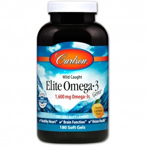 Carlson Elite Omega-3 Gems 180 Softgels 