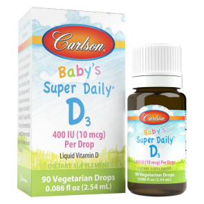 Carlson Baby's Plant-Based Super Daily D3 400 IU 90 Drops