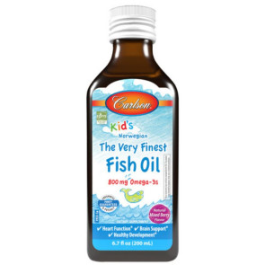 Carlson Kid's Norwegian The Very Finest Fish Oil 800mg Omega-3s Mixed Berry Flavored 6.7 fl oz