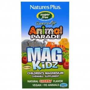 Nature's Plus Animal Parade Mag Kidz Children's Magnesium Natural Cherry Flavor 90 Animals
