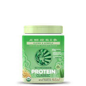 SunWarrior - Classic Organic Plant-Based Protein Natural Flavor (375g)