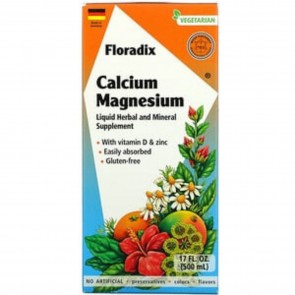 Gaia Herbs Floradix Calcium and Magnesium Liquid 17 oz