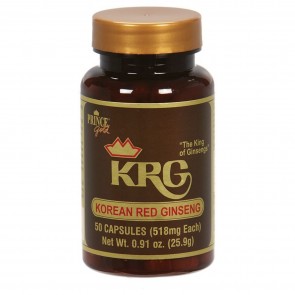 Prince of Peace KRG Korean Red Ginseng 518mg 50 Capsules