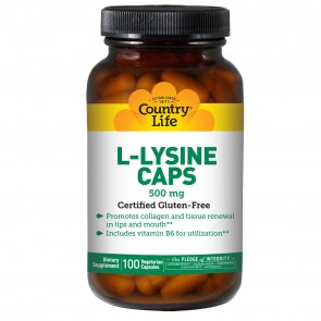 Country Life L-Lysine 500 Mg With B-6 100 Vegicaps
