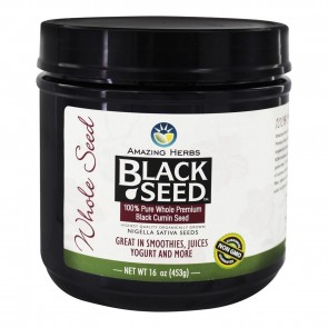 Amazing Herbs Black Seed 100% Pure Whole Premium Black Cumin Seed 16 oz (453 Grams)