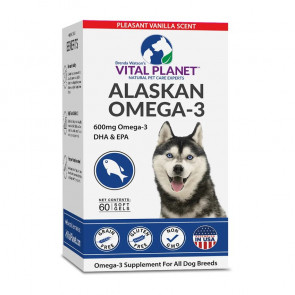 Dogs Alaskan Omega-3 - 600mg EPA & DHA Fish Oil Softgels | Vital Planet