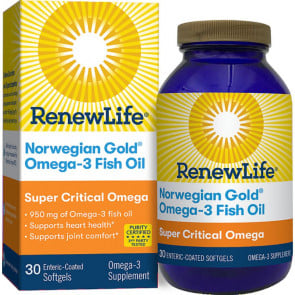 Renew Life Norwegian Gold Super Critical Omega 30 Enteric-Coated Softgels