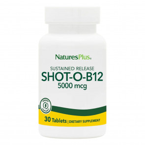 Nature's Plus Shot-O-B12 5,000 Mcg Sustained Release 30 Tablets