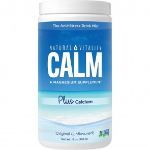 Natural Vitality Calm Plus Calcium Plain 16 oz