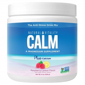 Natural Vitality Calm Plus Calcium Rasp/Lem 8 oz