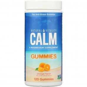 Natural Vitality Calm Gummies Orange Flavor 120 Gummies