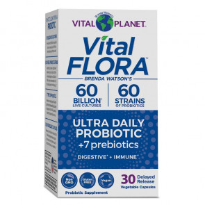 Vital Flora Ultra Daily Probiotic 60 Billion 60 Strain - Supports Digestive Balance & Immune Health*