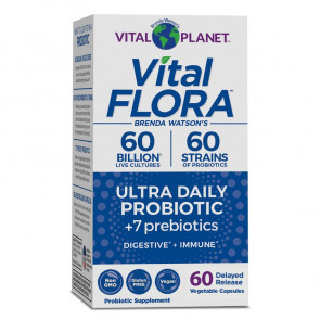 Vital Flora Ultra Daily Probiotic 60 Billion 60 Strain - Digestive Balance & Immune Health*