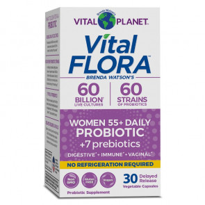 Vital Flora 60B Strain Women 55+ 30 Capsules No Refrigeration Required