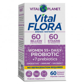 Vital Flora 60B Strain Women 55+ - Probiotics for Digestive Balance and Immune Health*