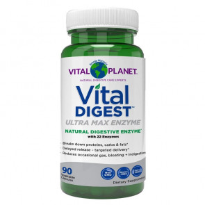 Vital Digest Ultra Max Enzyme 22 Enzymes 90 Vegetable Capsules