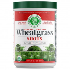 Green Foods Wheat Grass Shots Organic and Raw 10.6 oz