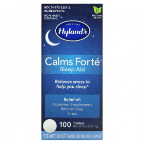 Hyland's Calms Forte Sleep Aid 100 Tablets
