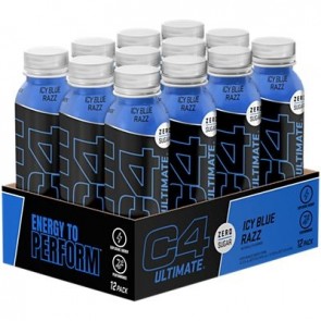 Cellucor C4 Ultimate On The Go Icy Blue Razz Case 12 oz (12 Bottles)