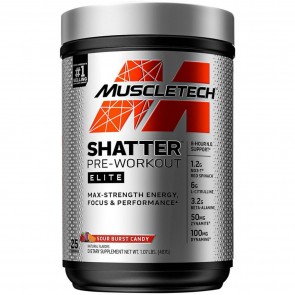 MuscleTech Shatter Pre-Workout Elite Sour Burst Candy 25 Servings (1.04lbs)
