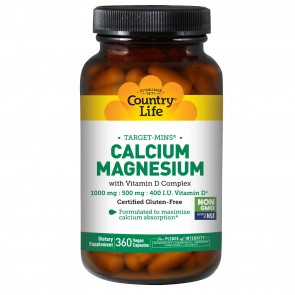 Country Life Cal-Mag+Vitamin D Complex 360 Vegicaps