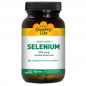 Country Life Selenium (Yeast Free) 100 Mcg 90 Tablets