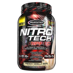 Muscletech Nitro Tech Ripped French Vanilla Swirl 2 lbs