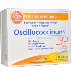 Boiron Oscillococcinum Flu-Like Symptoms, Quick-Dissolving Pellets Family Value Pack - 30 pack 0.04 oz dose