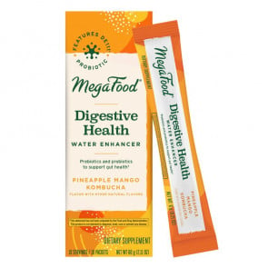 MegaFood Digestive Health Water Enhancer Pineapple Mango Kombucha 10 Packets