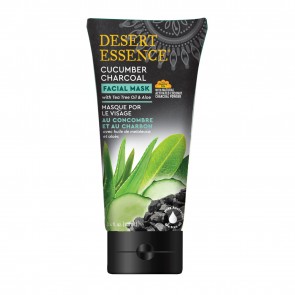 Desert Essence Cucumber Charcoal Facial Mask with Tea Tree Oil & Aloe 3.4 fl oz