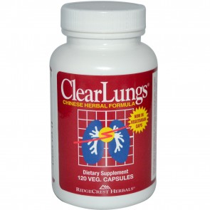 Ridgecrest Clear Lungs Red Herbals  120 Veg Capsules