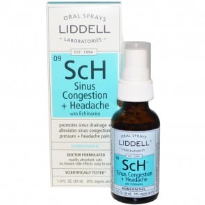 Liddell Laboratories - SCh Sinus Congestion + Headache with Echinacea Homeopathic Oral Spray - 1 oz.