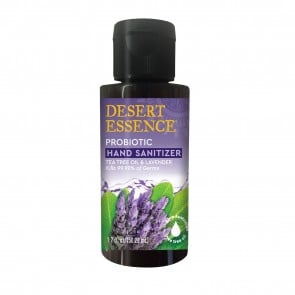 Desert Essence Probiotic Hand Sanitizer Lavender and Tea Tree Oil  1.7 fl oz