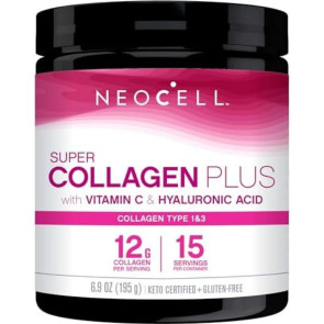 NeoCell Super Collagen Plus with Vitamin C & Hyaluronic Acid 6.9 oz (195 Grams)