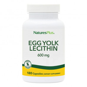 Nature's Plus Egg Yolk Lecithin 600mg 180 Vegetable Capsules